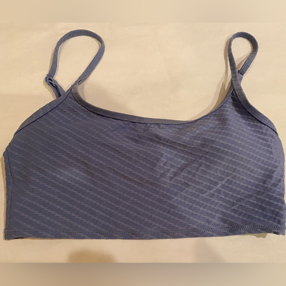 Aerie Scoop seamless Padded Lined Shelf Bralette Bra SM/P Periwinkle